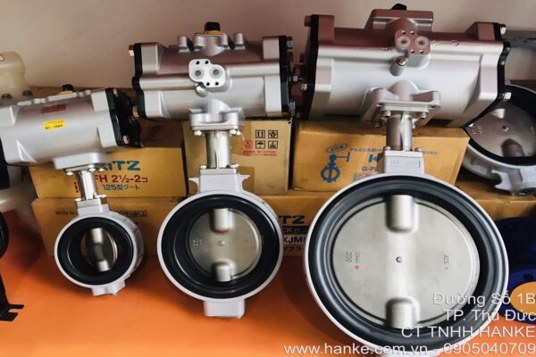 Van bướm điều khiển khí nén KITZ