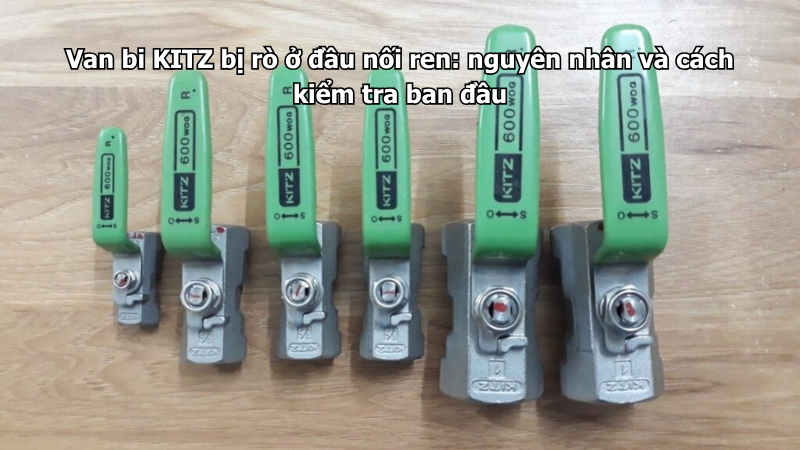 Van Bi Kitz Bị Rò Ở Đầu Nối Ren: Nguyên Nhân Và Cách Kiểm Tra Ban Đầu