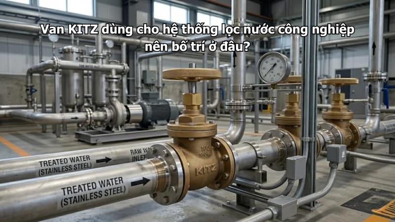 Van Kitz Dùng Cho Hệ Thống Lọc Nước Công Nghiệp Nên Bố Trí Ở Đâu?